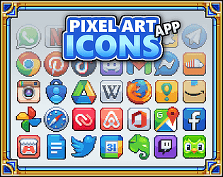 Pixel Art App Icons cover